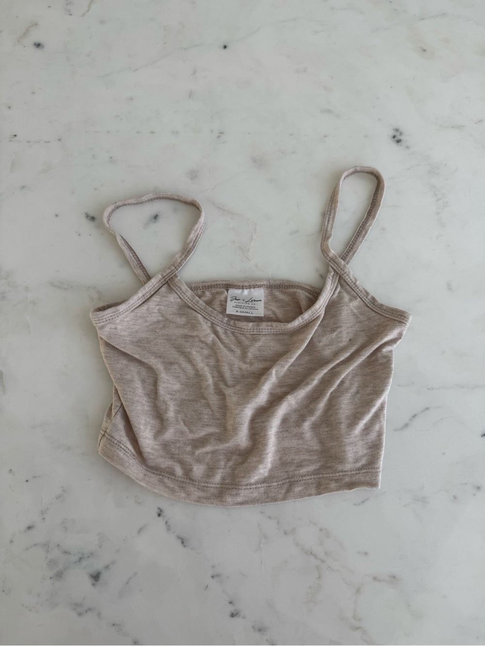 Jax + Lennon Ladies Bralette Tank Oatmeal Color X-Small